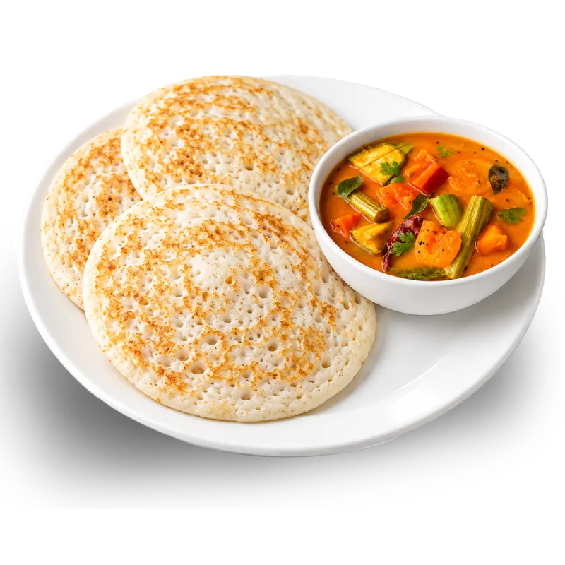 Thattu Dosa with Sambar