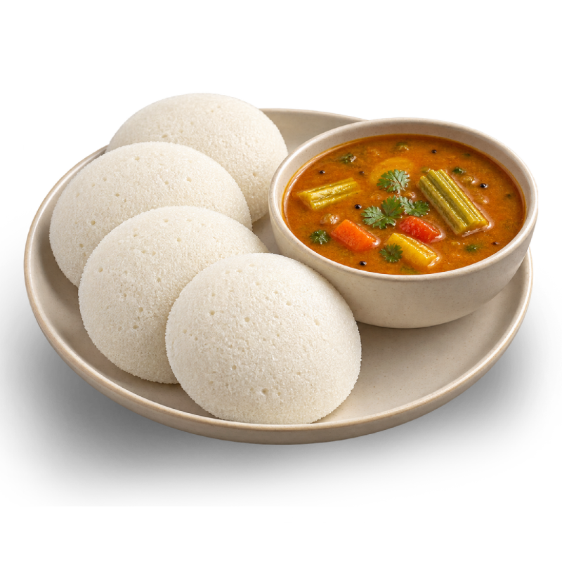 Idli With Sambar